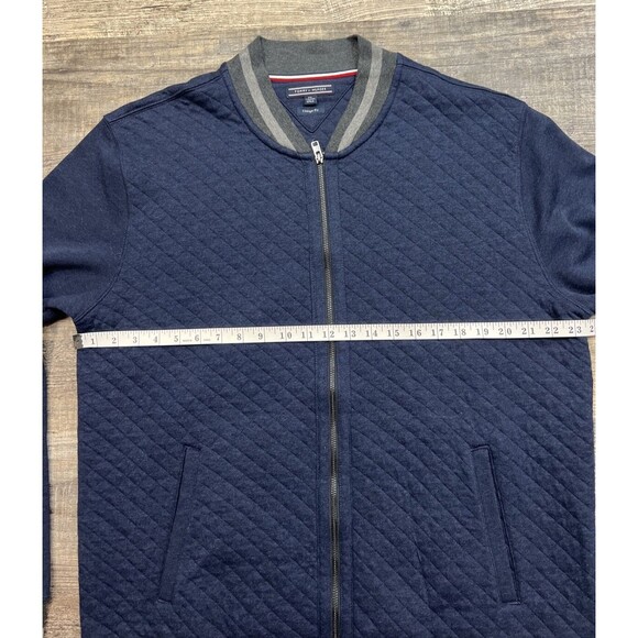 Tommy Hilfiger Men’s Vintage Fit Full Zipper Navy Blue Jacket Size XXL - Picture 9 of 11